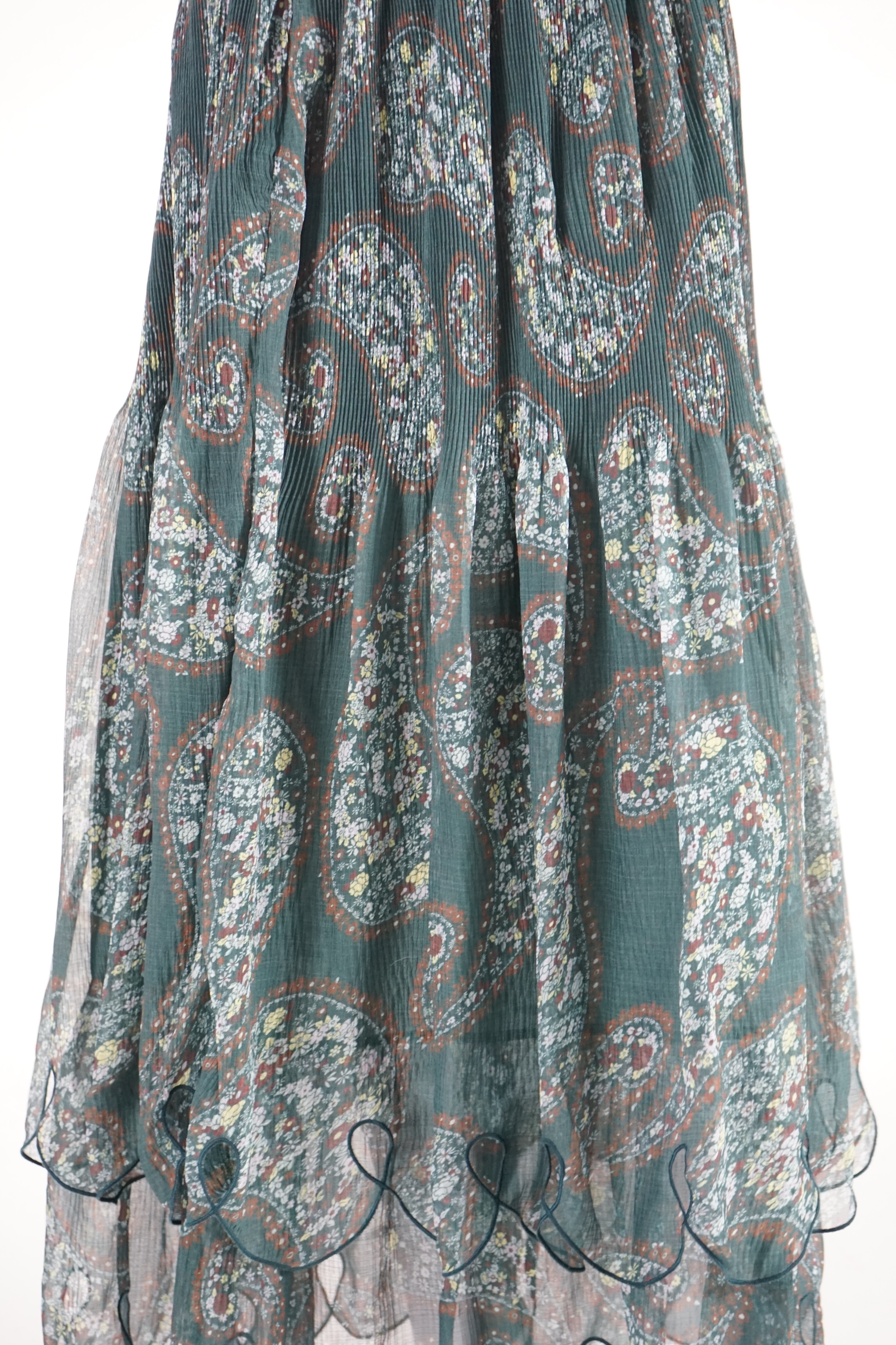A selection of lady's maxi and midi length skirts, brands include Anne Storey, Calypso, 22 Maggio, Mes Demoiselles Paris, Onjenu, Gerulean Exclusive, Cerulean, Charlotte Sparre and Nicole Farhi, Mostly elasticated waists